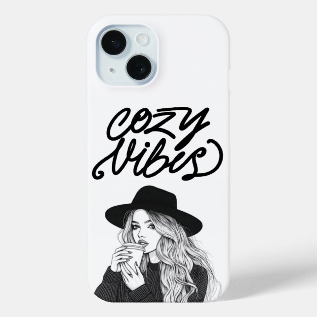 Cosy Vibes iPhone Case (Back)
