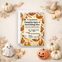 Cosy Warm Brown Pumpkin Spice Halloween