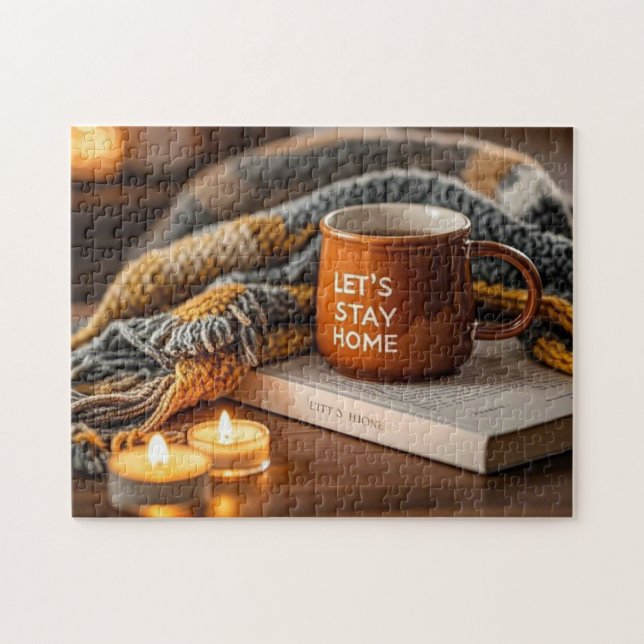 Cosy warm candle lit evening  jigsaw puzzle (Horizontal)