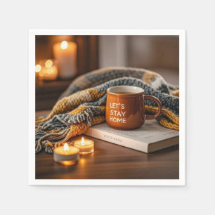Cosy warm candle lit evening napkin