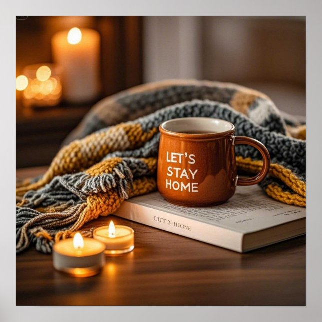 Cosy warm candle lit evening  poster (Front)
