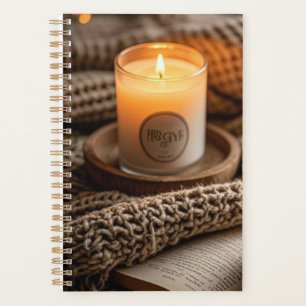 Cosy warm evening candles and blanket planner