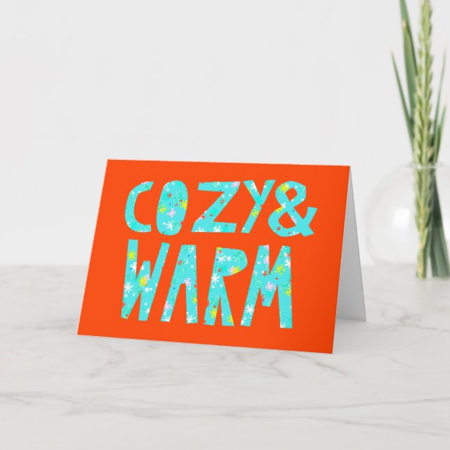 Cosy & Warm Holiday Card (Front)