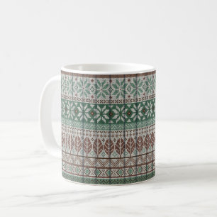 Cosy warm knitting coffee mug