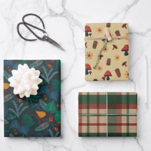 Cosy Whimsical Gift Wrapping Paper - Designs Set 5