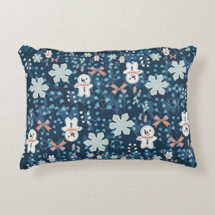 Cosy Whimsical Holiday Throw Pillow
