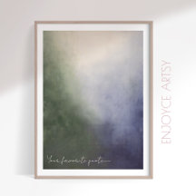 Cosy winter abstract painting moody wall art
