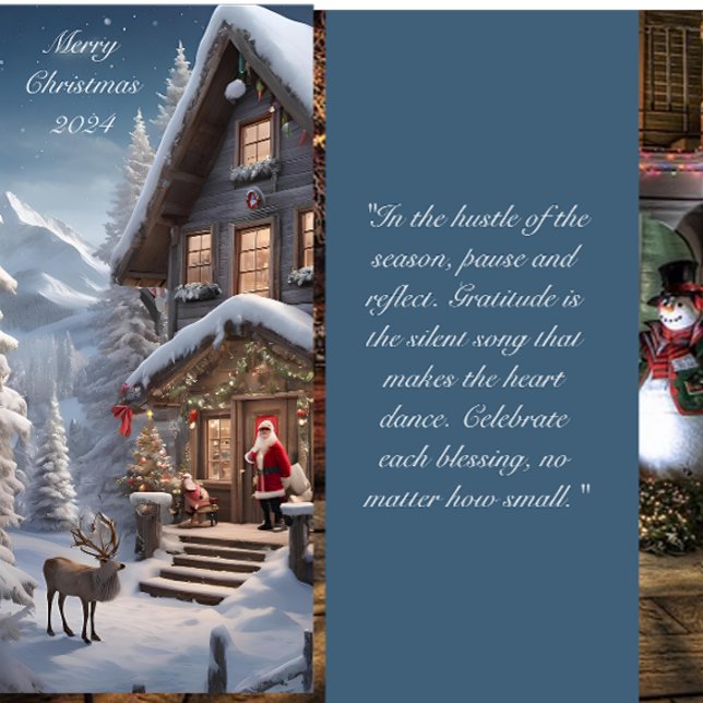 Cosy Winter Blessings Bookmark Menu (Creator Uploaded)