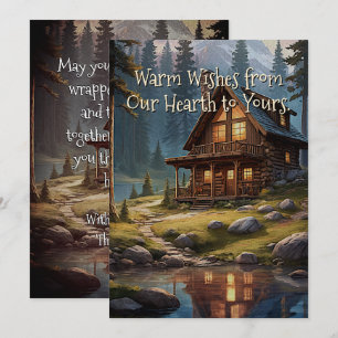Cosy Winter Cabin Christmas Card