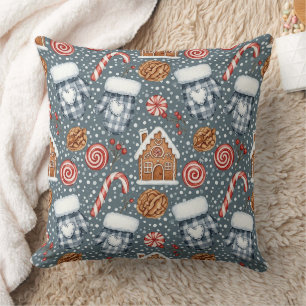 Cosy Winter Christmas with Mittens and Candy Cushion