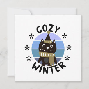 Cosy Winter, Cute Owl Card