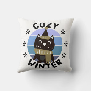 Cosy Winter, Cute Owl Cushion
