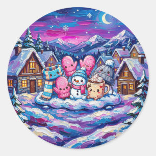 Cosy Winter Friends Sticker