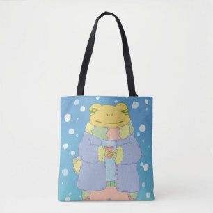 Cosy Winter Frog Tote Bag