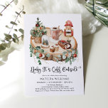 Cosy Winter Holiday Its Cold Outside Baby Shower Invitation<br><div class="desc">Baby It's Cold Outside! Invite your guests with this modern winter baby shower invitation featuring cosy Christmas holiday elements in red, green and white. Personalise the invite with your details and if you want to further re-arrange the style and placement of the text, please press the "Click to customise further"...</div>