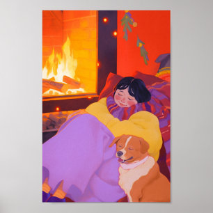 Cosy Winter Morning Poster