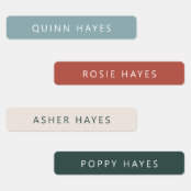 Cosy Winter Name Labels