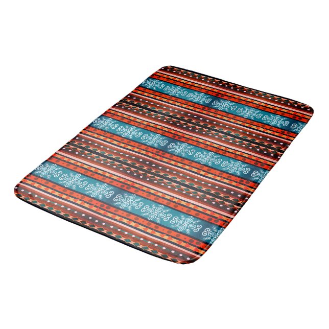 Cosy Winter Pattern  Bath Mat (Angled)