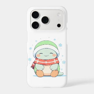 Cosy Winter Turtle with Scarf Kawaii Design