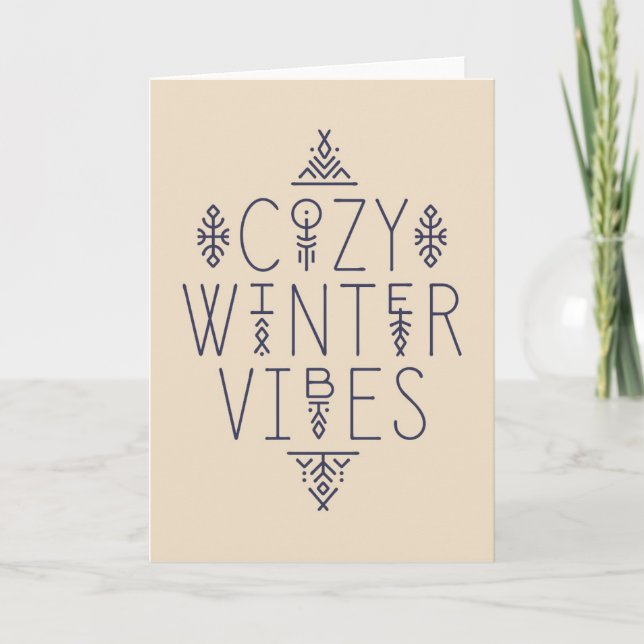 Cosy Winter Vibes Design Card (Front)