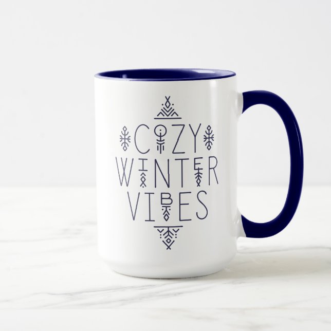 Cosy Winter Vibes Design Mug (Right)