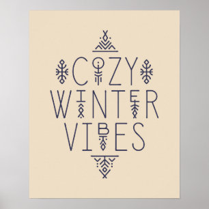 Cosy Winter Vibes Design Poster