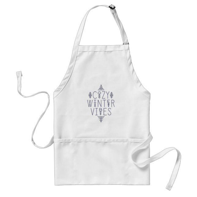 Cosy Winter Vibes Design Standard Apron (Front)