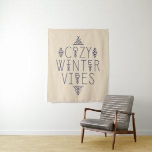 Cosy Winter Vibes Design Tapestry