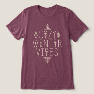 Cosy Winter Vibes Design Tri-Blend Shirt