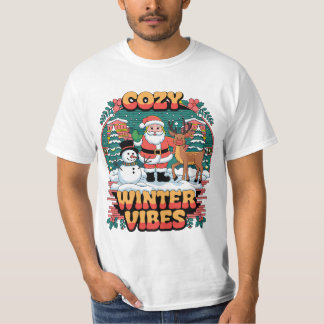 Cosy Winter Vibes Unisex T-Shirt, Holiday Shirt, C T-Shirt