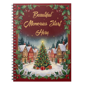 Cosy Winter Village Christmas NoteBook