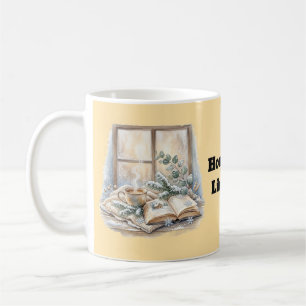 Cosy Winter Window Watercolor Coffee Mug