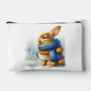 Cosy Winter Wishes To Somebunny Special Rabbit Accessory Pouch