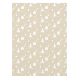 Cosy Winter Wonderland Pattern Holiday Tablecloth