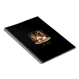 Cosy Woodland Cabin Autumn and Winter Custom Produ Notebook