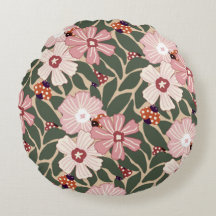 Cosy Woodland Ladybugs & Wildflower Earthy Colours