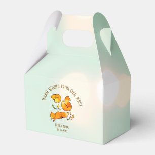 Cosy Woodland Newborn Baby Shower Favour Box