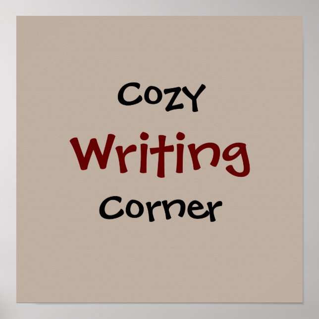 Cosy Writing Corner Poster (Front)