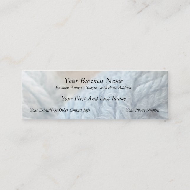 Cosy Yarn Mini Business Card (Front)