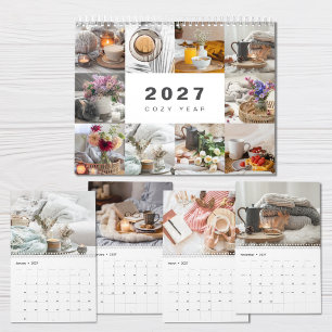 Cosy Year Photo Collage Modern 2027 Calendar