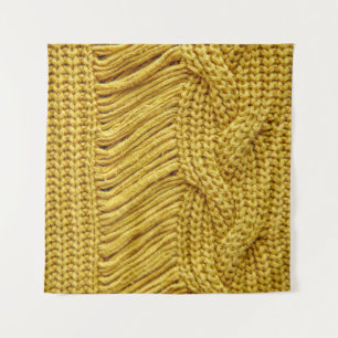 Cosy Yellow Sweater: Textured Background Tapestry