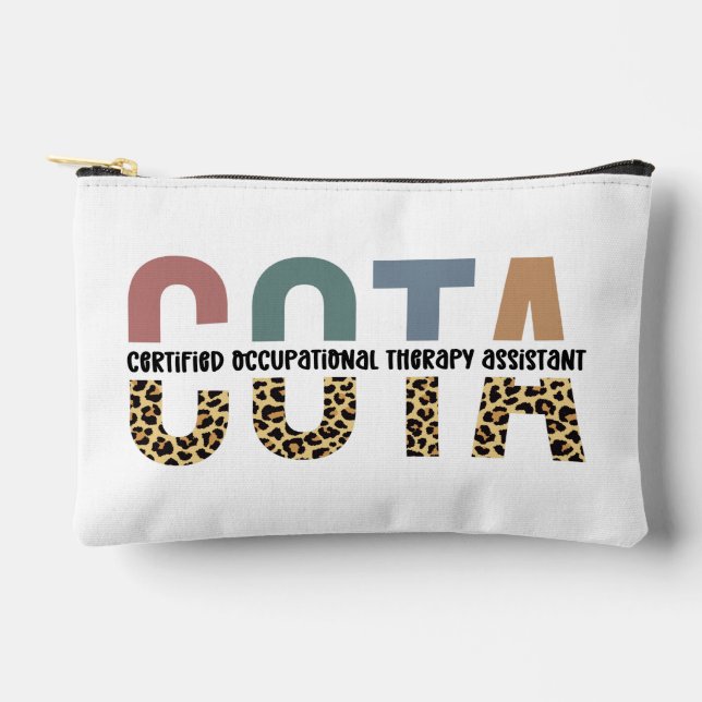 COTA Certified Occupational Therapy Assistant Accessory Pouch (Front)