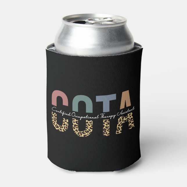 COTA Certified Occupational Therapy Assistant Can Cooler (Can Front)
