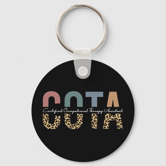 COTA Certified Occupational Therapy Assistant Key Ring (Front)