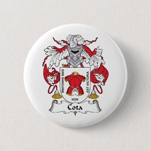 Cota Family Crest 6 Cm Round Badge