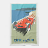 Cote A Azur Vintage Travel Poster