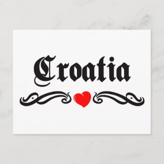 Cote D&Apos;Ivoire Tattoo Style Postcard