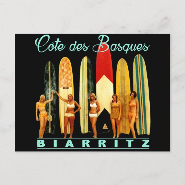Côte des Basques Biarritz Postcard (Front)
