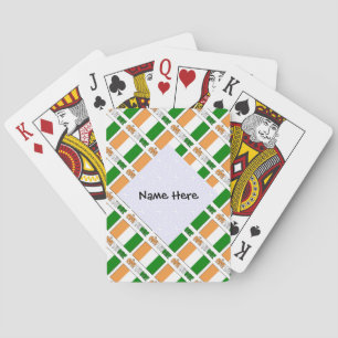 Côte D'Ivoire and Ivory Coast Flag Personalized Playing Cards