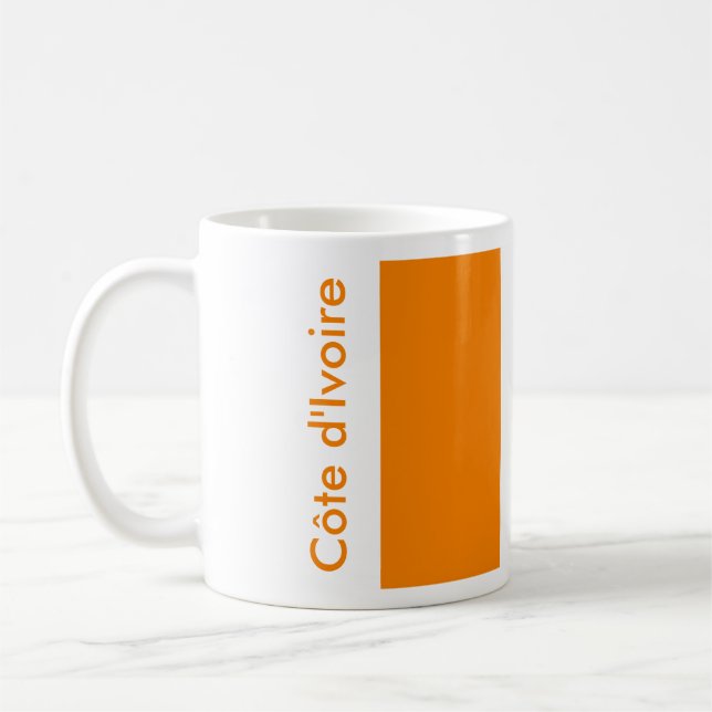 Côte d'Ivoire FLAG Coffee Mug (Left)